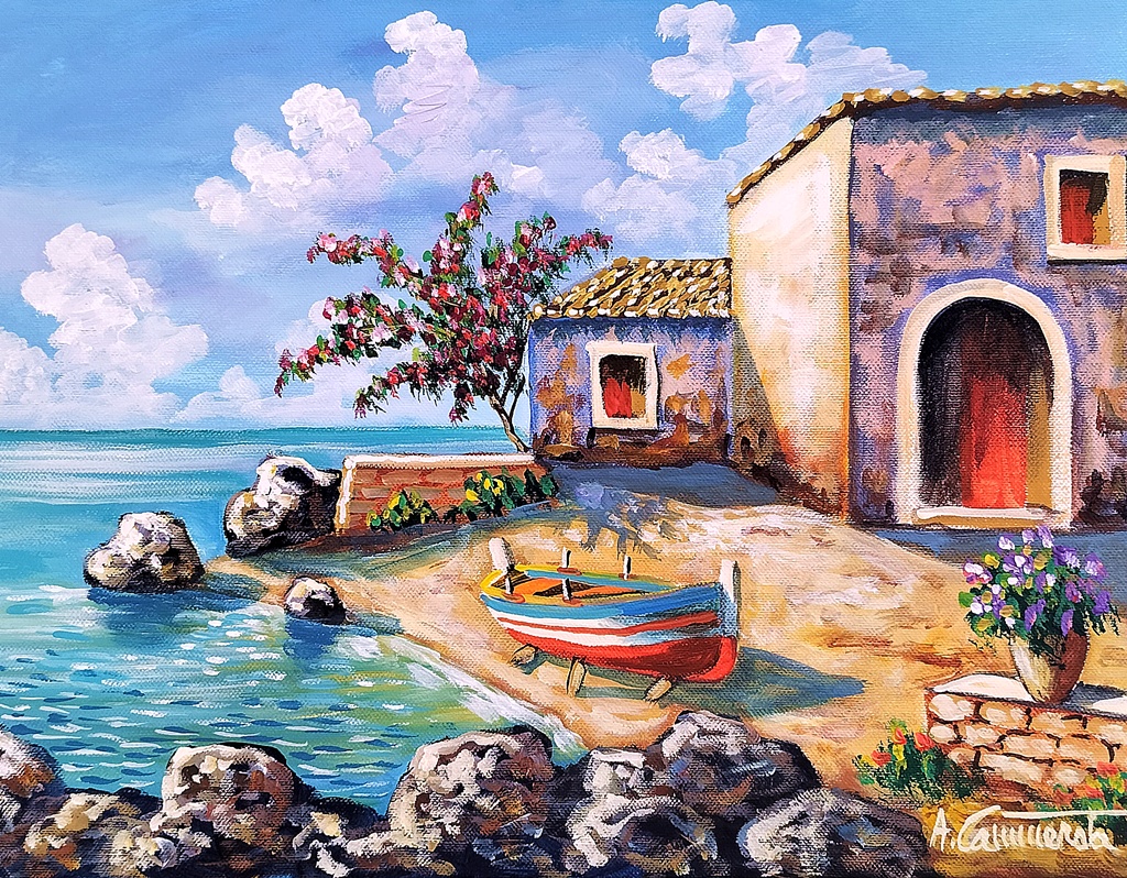 quadri di paesaggi e marine dipinti ad olio su commissione
